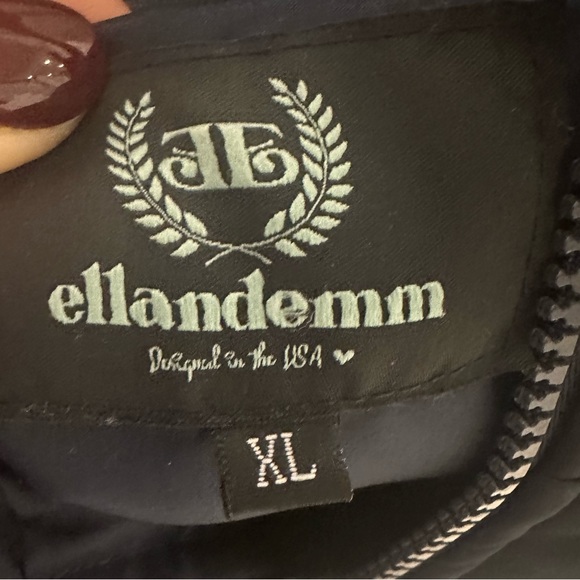 Toile hooded down jacket - Picture 4 of 5